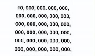 世界上最大的数字是几